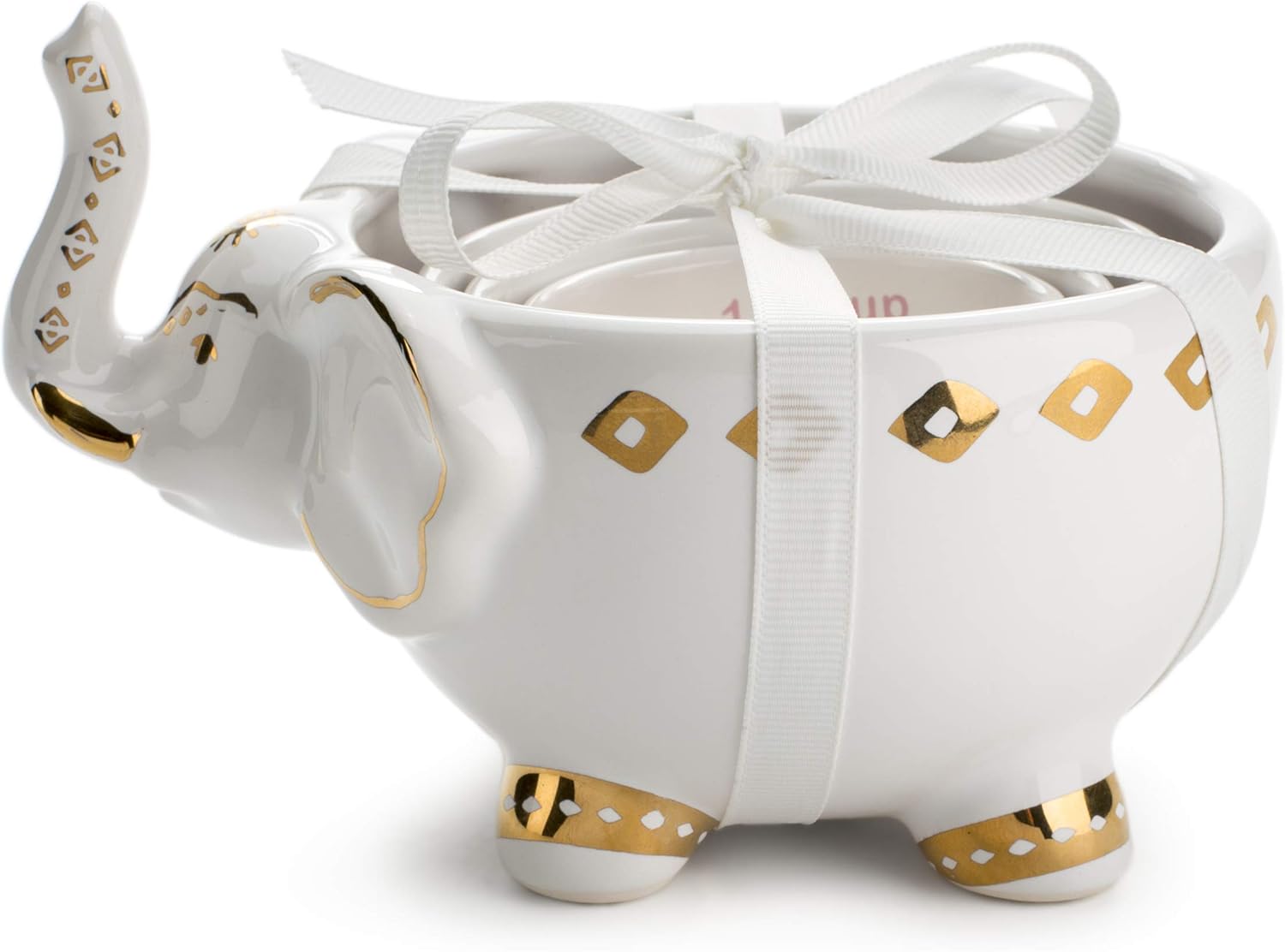 TriCoastal Design 4 Ceramic Measuring Cups, Set of 4 Decorative