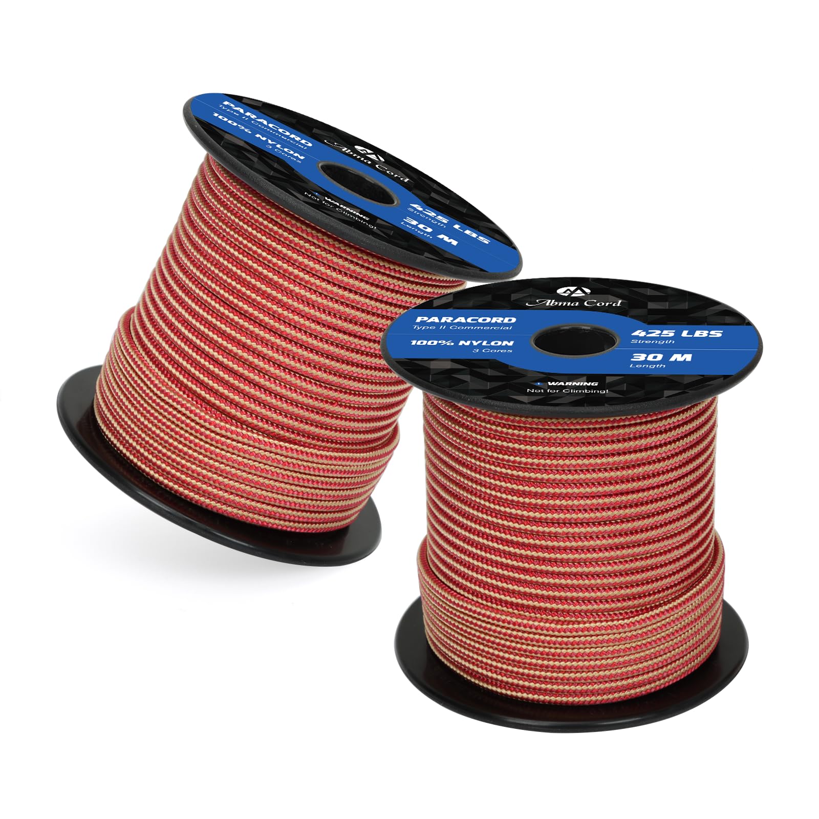 Abma Cord Paracord 425 lbs 3mm 100% Nylon 30M - Royal Throne