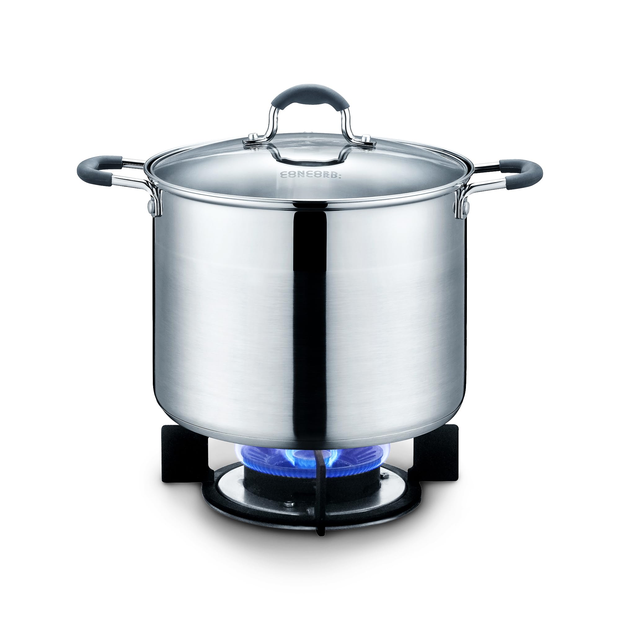 Photo 1 of *Dirty* CONCORD Stainless Steel Stock Pot with Glass Lid (Induction Compatible) ((5 QT)