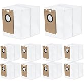 10 Pack D10 Dust Bags Compatible With Dreametech D10 Plus Robot Vacuum | 4.0 L Vacuum Bags Accessories Parts
