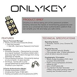 OnlyKey FIDO2 / U2F Security Key and Hardware