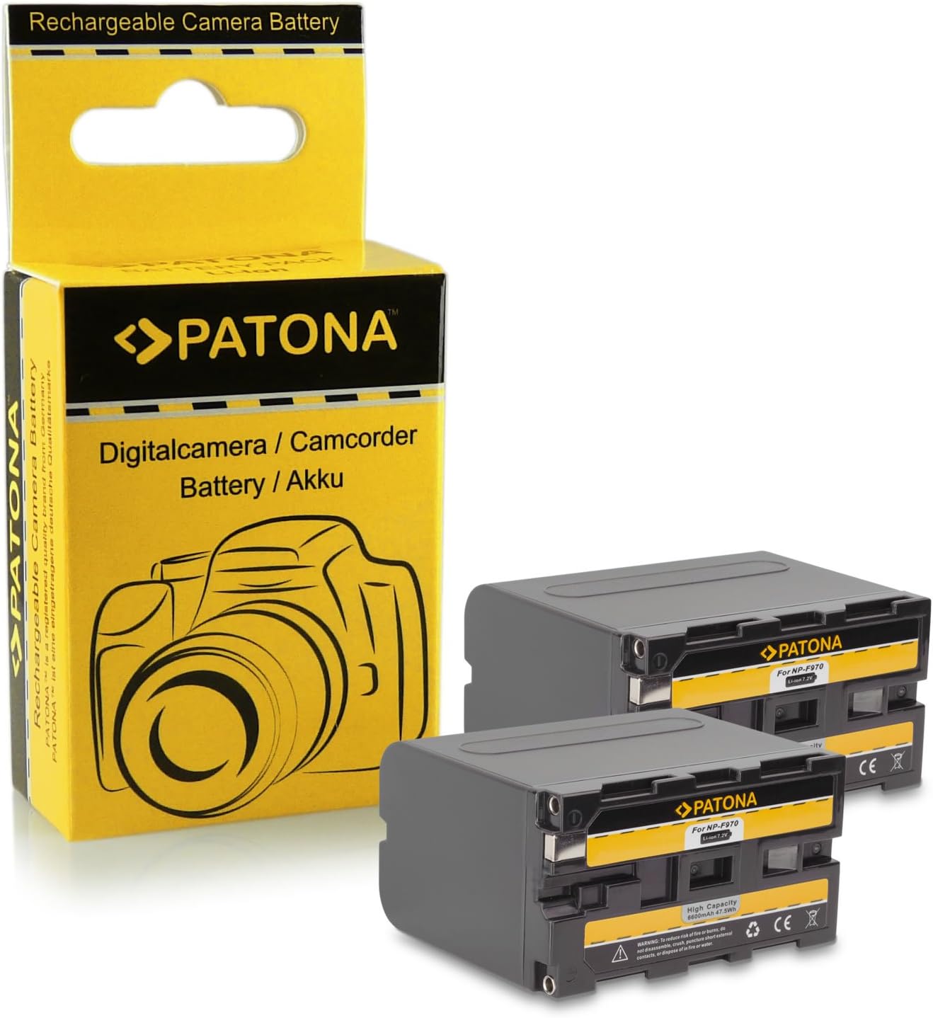 Sony NP-BX970 NPBX970 Accessory Kit for Camera / Videocamera with Battery, 2x Batteria