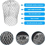 HexinYigjly 4 Pcs Aluminum Gutter Guards 3.5in Downpipe Leaf Guard 2-4in view 3