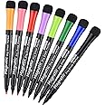 Browill Magnetic Dry Erase Markers, (8 pk) Dealkits Low Odor White Board Markers Whiteboard Markers with Erasers for Kids Tea
