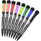 Browill Magnetic Dry Erase Markers, (8 pk) Dealkits Low Odor White Board Markers Whiteboard Markers with Erasers for Kids Tea