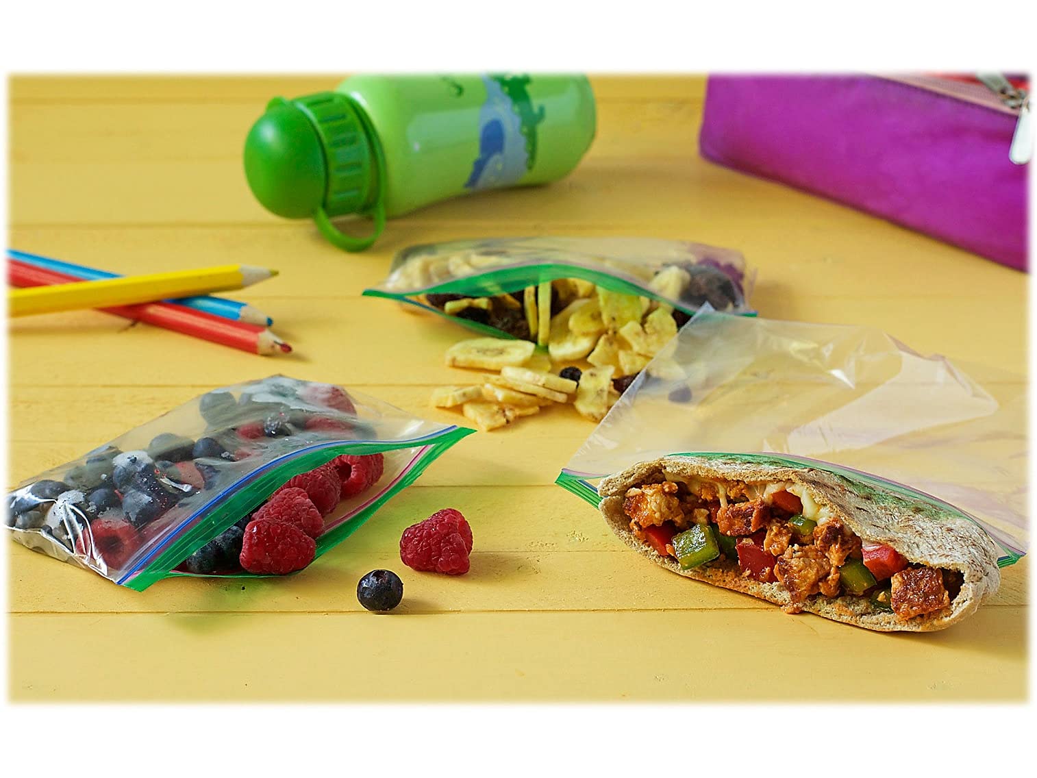 Ziploc Sandwich and Snack Bags with EasyGuide Texture, Plastic Storage Bags with Grip 'n Seal Technology, 280 Bags Total