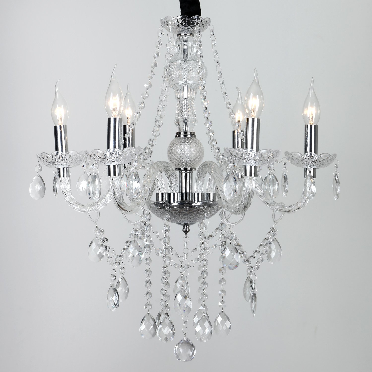 LeMeiZhiJia Kristall Kronleuchter Vintage Lüster Deckenleuchte