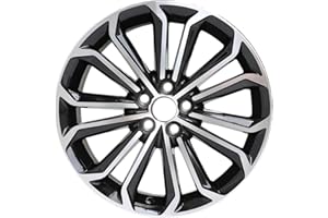 LUNEGUE New 17" x 7" Replacement Wheel Fit for 2014 2015 2016 Toyota Corolla 17 Inch Black Machine Face (Diamond Cut) Black Rim, OE Direct Replacement
