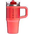 Stanley Quencher ProTour Flip Straw Tumbler with Leakproof Lid 14 oz | Built-In Straw and Handle | Cup Holder Compatible for Travel | Insulated Stainless Steel Cup | BPA-Free | Hot Coral Fade
