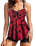 Tankini Bathing Suit for Women 2 Piece Swimsuit