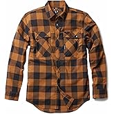 TRUEWERK Men's Tech Flannel - Durable Work Shirt with Snap Buttons