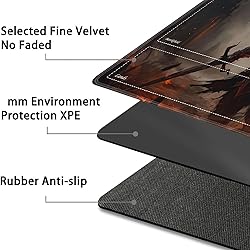 JVGFYNKL for TCG Playmat, Playmat with Zones, 24x14