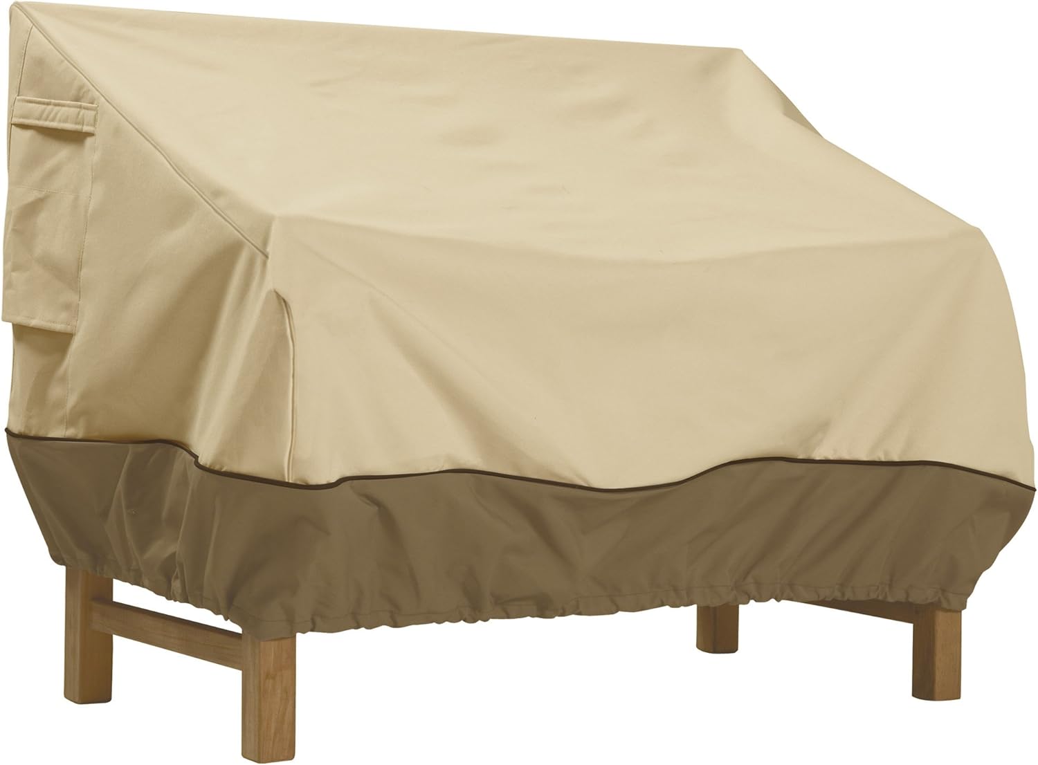 Classic Accessories 72922 Veranda Water-Resistant 76 Inch Patio Sofa/Loveseat Cover, Pebble, Medium : Patio Sofa Covers : Garden & Outdoor