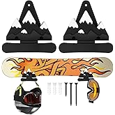 Roliwils Snowboard Wall Mount Set, Easy Installation | Reliable Support | Space-Saving Indoor Snowboard Storage for Living Room/Bedroom/Garage | Mountain-Themed Wall Art | Universal Hanging Wall Rack