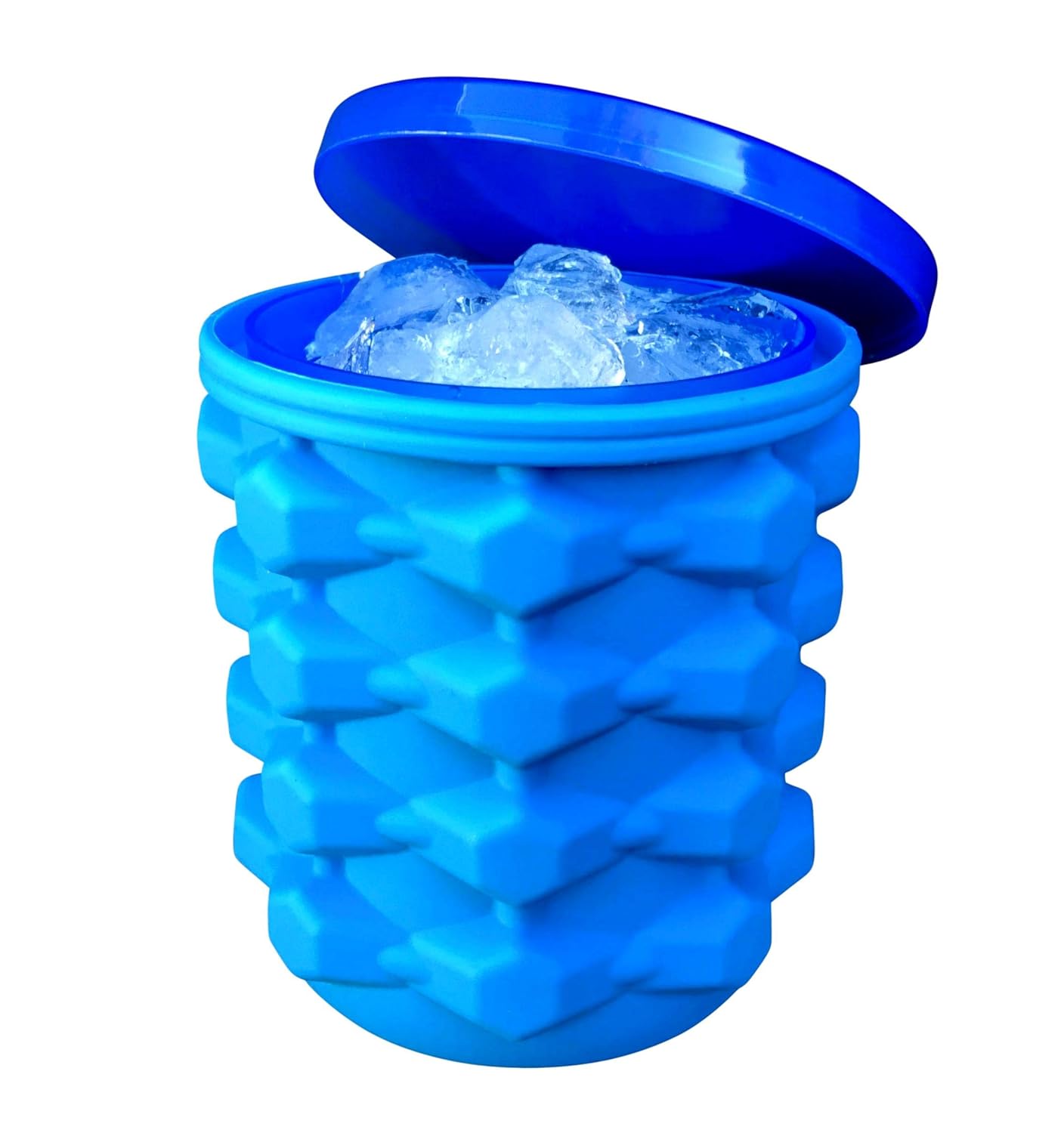 The Ultimate Ice Cube Maker Silicone Bucket with Lid Makes