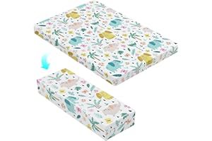 MOONLIGHTFAMILY Foldable Noiseless Pack and Play Mattress, 38x26 Premium Foam Portable Pack n Play Mattresses, Odorless & Steady Playard Mattress fits ONLY Playpens (28.5 * 39.5"), Elephant