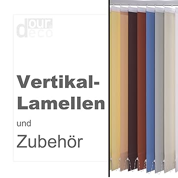ourdeco® Komplett-Vertikalanlage/Breite: 200 cm/Höhe: 180 cm/Farbe: blau/Lamellenbreite 127 mm/in der Höhe kürzbar/Decken- od