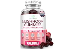 PURIFY LIFE World's First Mushroom Complex Gummies - 10x Mushroom Supplement w Lions Mane (90 Chews 2500mg/serving) Nootropic Brain Supplement, Immune Support & Stress Relief - Replace Pills & Capsules, 7-Keto