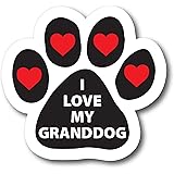 Amazon Com Witnystore I Love My Granddog Sticker Multisurface Decal Durable And Waterproof Dog Lover Stickers For Cars Trucks Rvs Windows Lockers Laptops And More 1 75 W X 5 L