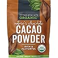 Viva Naturals Organic Cacao Powder, 1lb - Unsweetened Cacao Powder With Rich Dark Chocolate Flavor, Perfect for Baking & Smoo