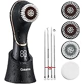 Facial Cleansing Brush Face Scrubber Exfoliator Rechargeable IPX7 Waterproof Electric Spin Cleanser Device for Exfoliating, Massaging and Deep Cleansing Removing Blackhead, Face Massaging