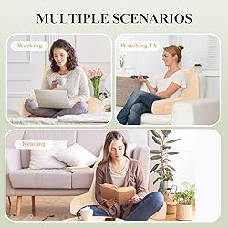 downluxe Reading Pillow with Support Arms, Bed