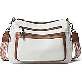 Bluome Crossbody Purses for Women, Medium Large Faux Leather Crossbody Bags Lightweight Sling Bag Shoulder Handbags