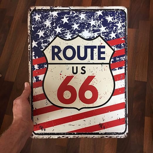 Sp567encer Rute 66 Senal De Ruta 66 Para Pared Estilo Vintage