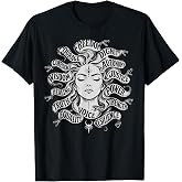 Medusa Feminine Power Snake Wisdom Equality Goth Women T-Shirt
