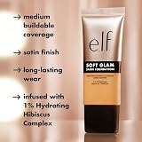e.l.f. Soft Glam Foundation Medium Coverage 40 Tan Warm Long-Lasting view 5