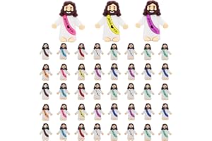 IEUHDKWL 20PCS Little Jesus Figures Jesus Loves You Hide and Seek Religious Party Favors Sunday School Easter Egg Stuffers