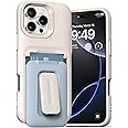 VRS DESIGN Orb Case for iPhone 16 Pro Max (2024), Premium Card Wallet Case [3 Cards] Durable Built-in Stand Cover Compatible with iPhone 16 Pro Max (Cotton Blue)
