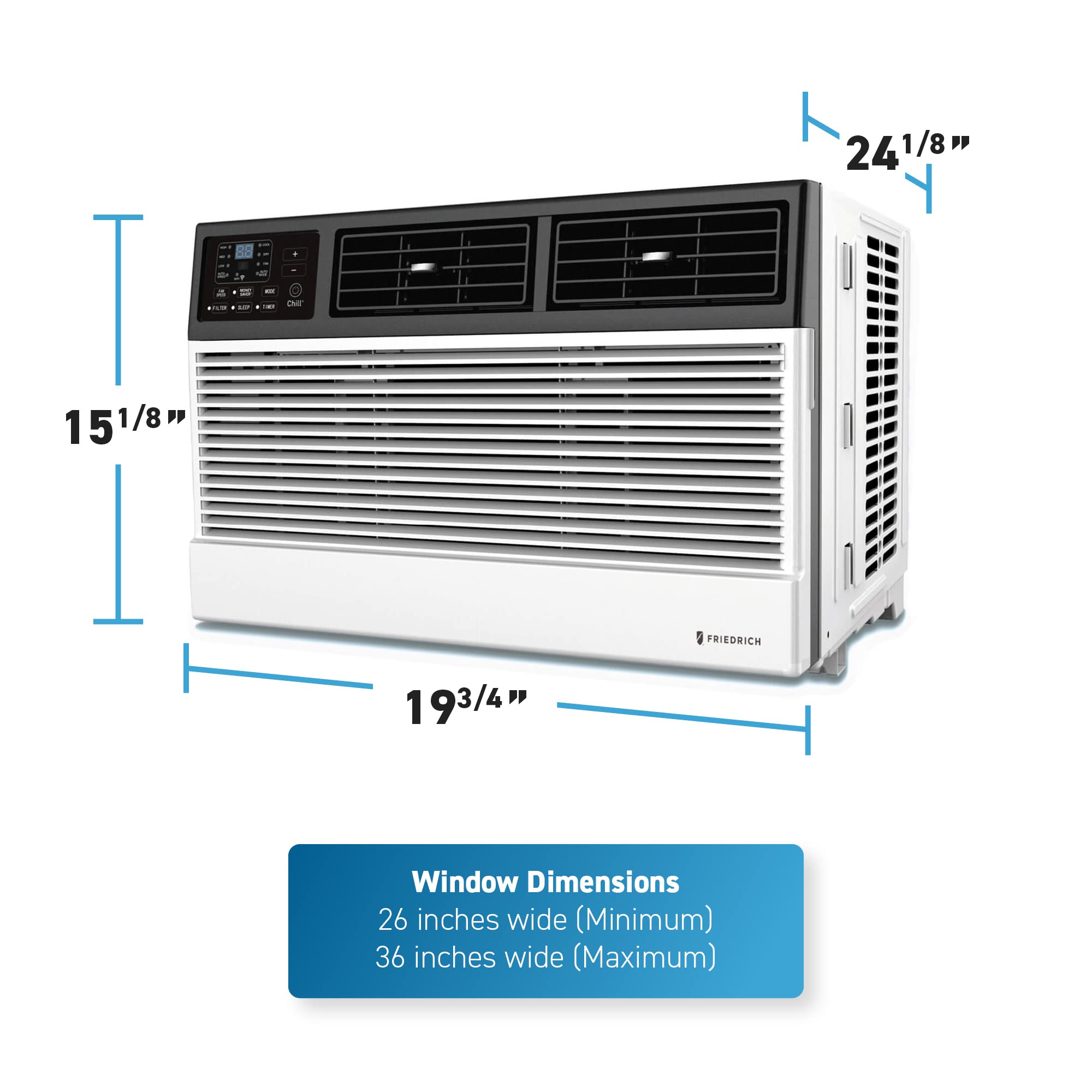 Friedrich Chill Premier 10,000 BTU 115v Cooling Only Window & Wall Unit