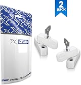 XFORT 2 Pack uPVC Door Window Jammer Locks French Doors Security White Brown view 7