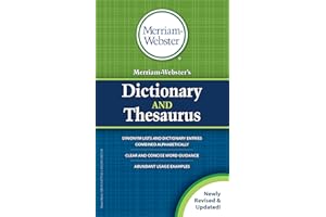 Merriam-Webster's Dictionary and Thesaurus, Newest Edition, Mass-Market Paperback