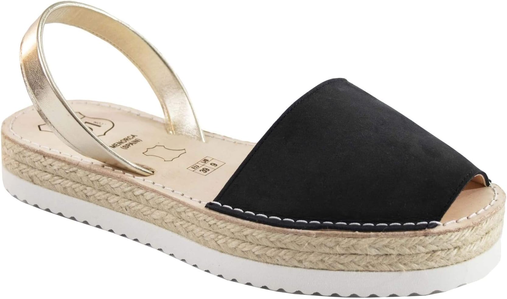 AVARCAS 101 Platforms - Artisan-Made Leather Espadrilles Avarca Sandals for Women
