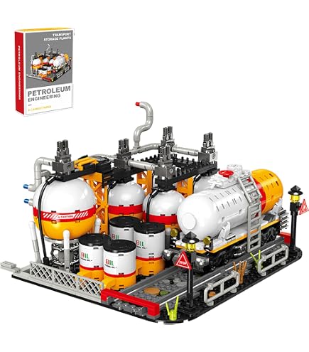 MISINI Technik M6014 3-IN-1 City Chemiefabrik Klemmbausteine Bausatz