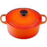 Le Creuset Enameled Cast Iron Signature Round Dutch Oven, 4.5 qt., Flame