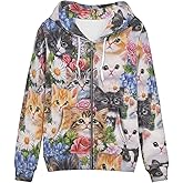 Showudesigns Women's Clothing Zip Up Hoodies XS-5XL Fashion Sweatshirts Clothes Fall Pullover Tops