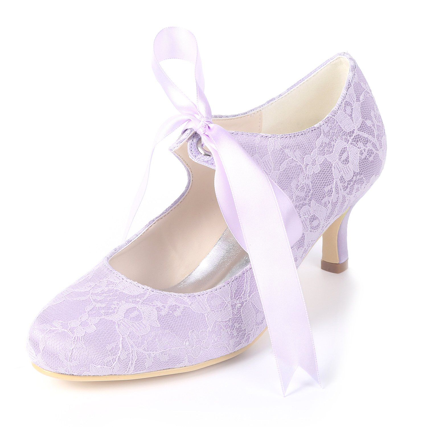 lavender kitten heel shoes