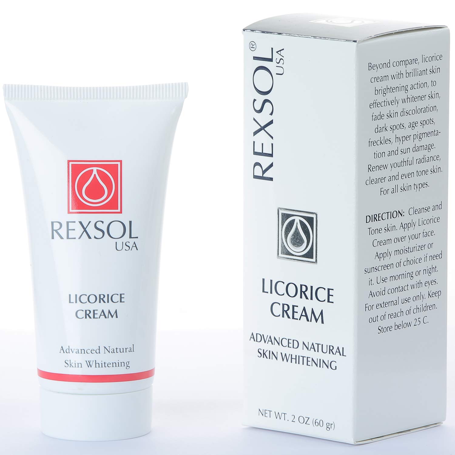 REXSOL Licorice Cream Advanced Natural Skin Whitening With Vitamin C
