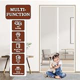 Yotache White Screen Door 80x200 cm with Magnets Reinforced Polyester view 4
