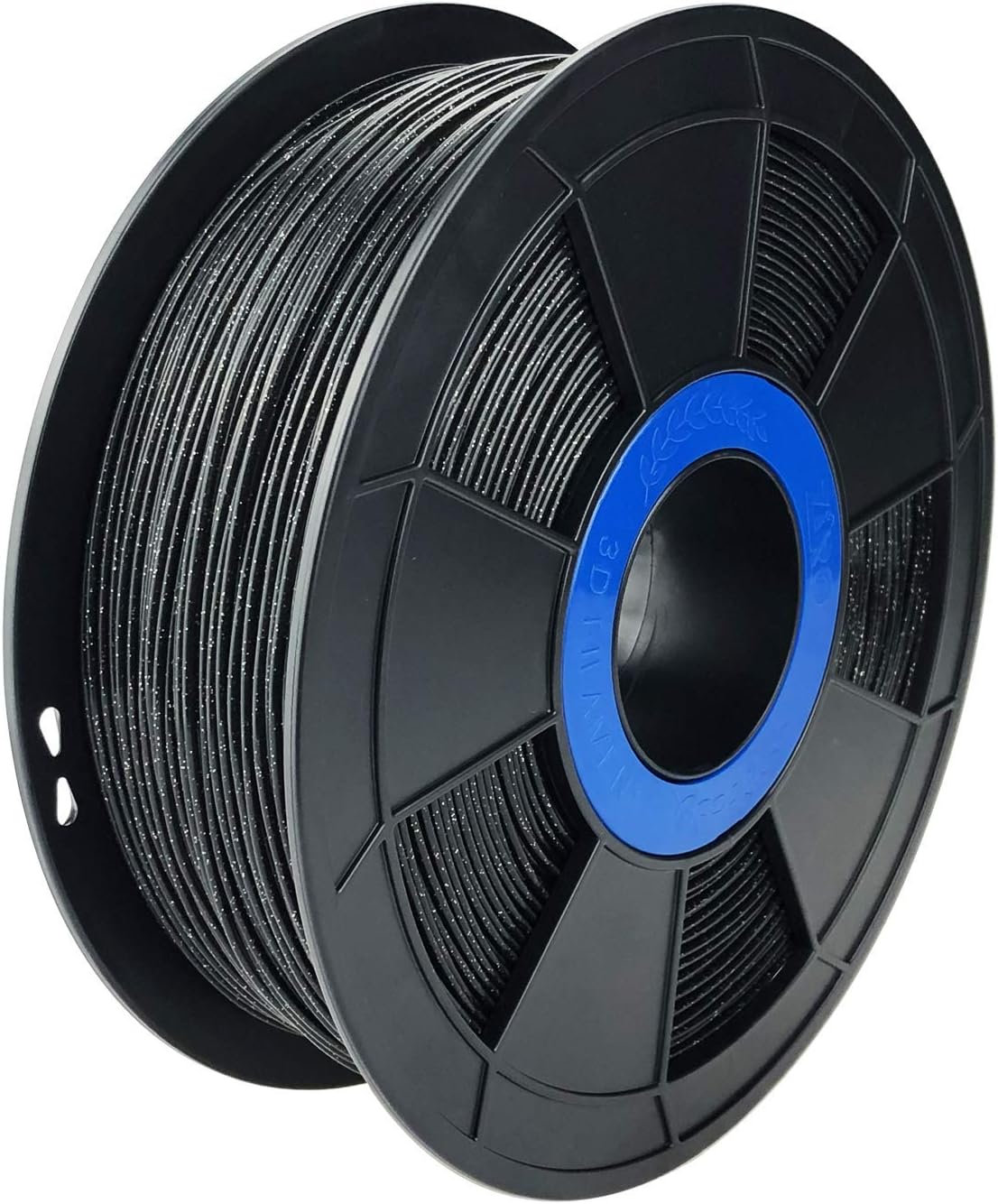 ZIRO 3D Printer Filament PLA 1.75mm Twinkling Color Series 1KG(2.2lbs), Dimensional Accuracy +/- 0.05mm, Black
