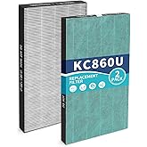 KC-860U Replacement Filter Compatible with Sharp KC860U Air Purifier,Part Number FZ-C150HFU 2 Pack