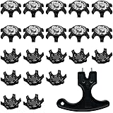 Gusnilo Easy Replacement Spikes Cleats Golf Shoes Black 21Pcs