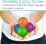 Vive Squeeze Balls Hand Therapy Grip Strengthener Set 4 Levels 5 cm view 6