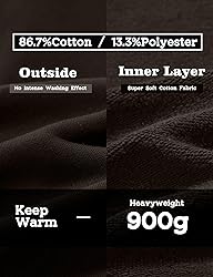 FAIABLE Mens Super Soft Oversized Hoodie Pullover