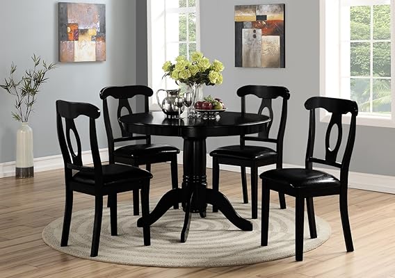 Angel Line Lindsey Black Dining Set for Stylish Home