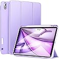 ZtotopCases for iPad Air 11 Inch Case (M3/M2-2025/2024) & iPad Air 5th/4th Gen 10.9 Inch 2022/2020 & iPad Pro 11" 2018 1st with Pencil Holder, Soft TPU Back Slim Trifold Smart Cover, Purple
