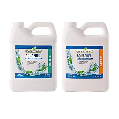 식물 연료 영양소 | 아쿠아 연료 | 수경법을위한 2 부 A 및 B 공식. 완전한 수경베이스 시스템. 수경 시스템에서 식물이 필요로하는 모든 영양소를 제공합니다. | 두 팩 | (쿼트)